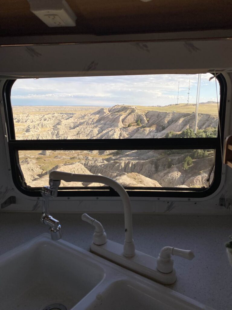 Camping sauvage Badlands National Park