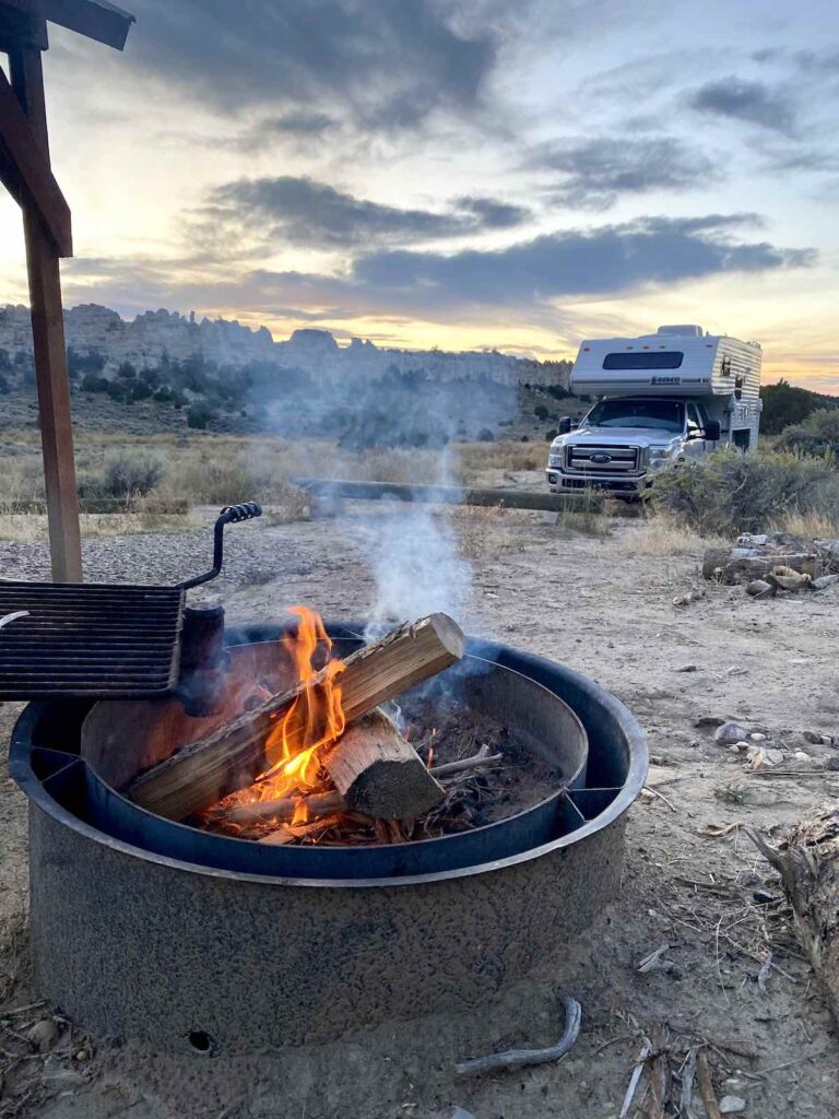 Camping sauvage Wyoming