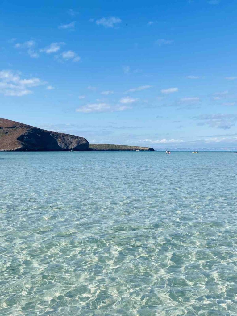 Sur la plage Balandra