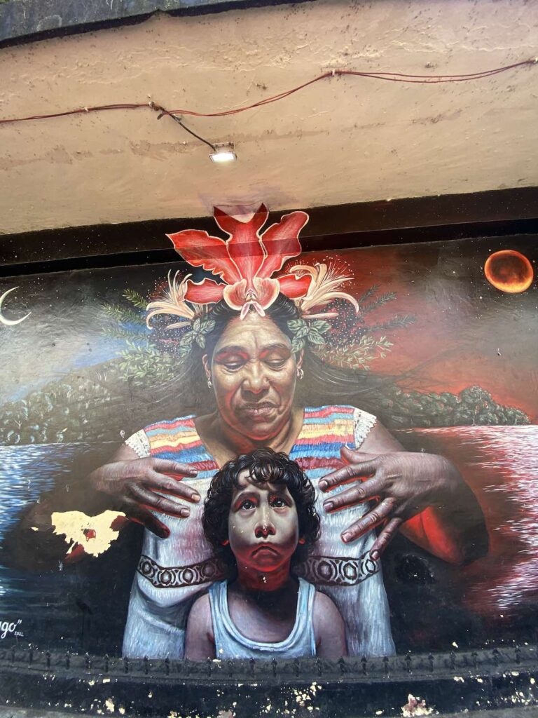 Fresque murale à Catemaco