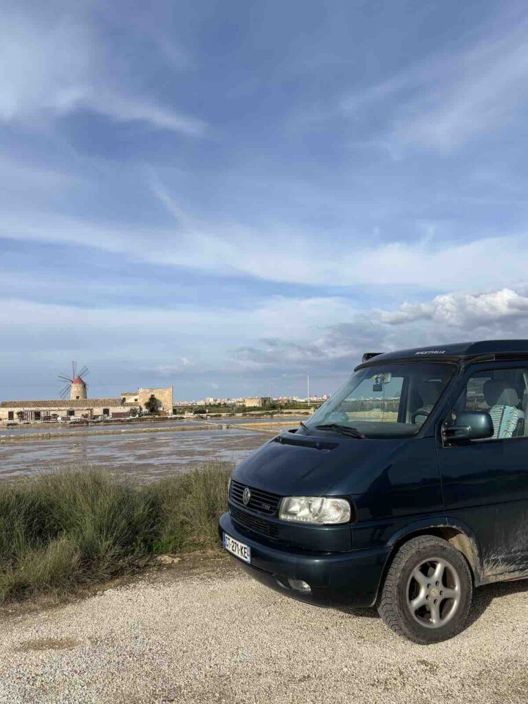 Un de nos spots sauvage dans les salins de Trapani