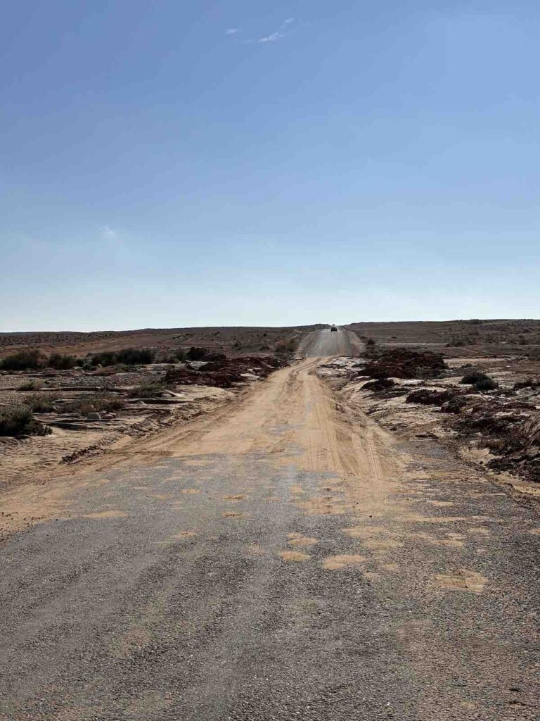 État de la route pour rejoindre Ksar Kilane