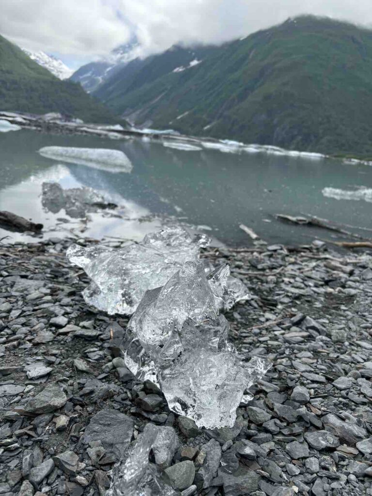 Glacier Lake, lac avec des icebergs